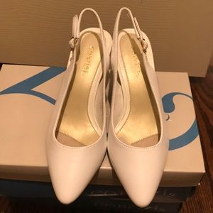 New In Box Cabrini White Heel